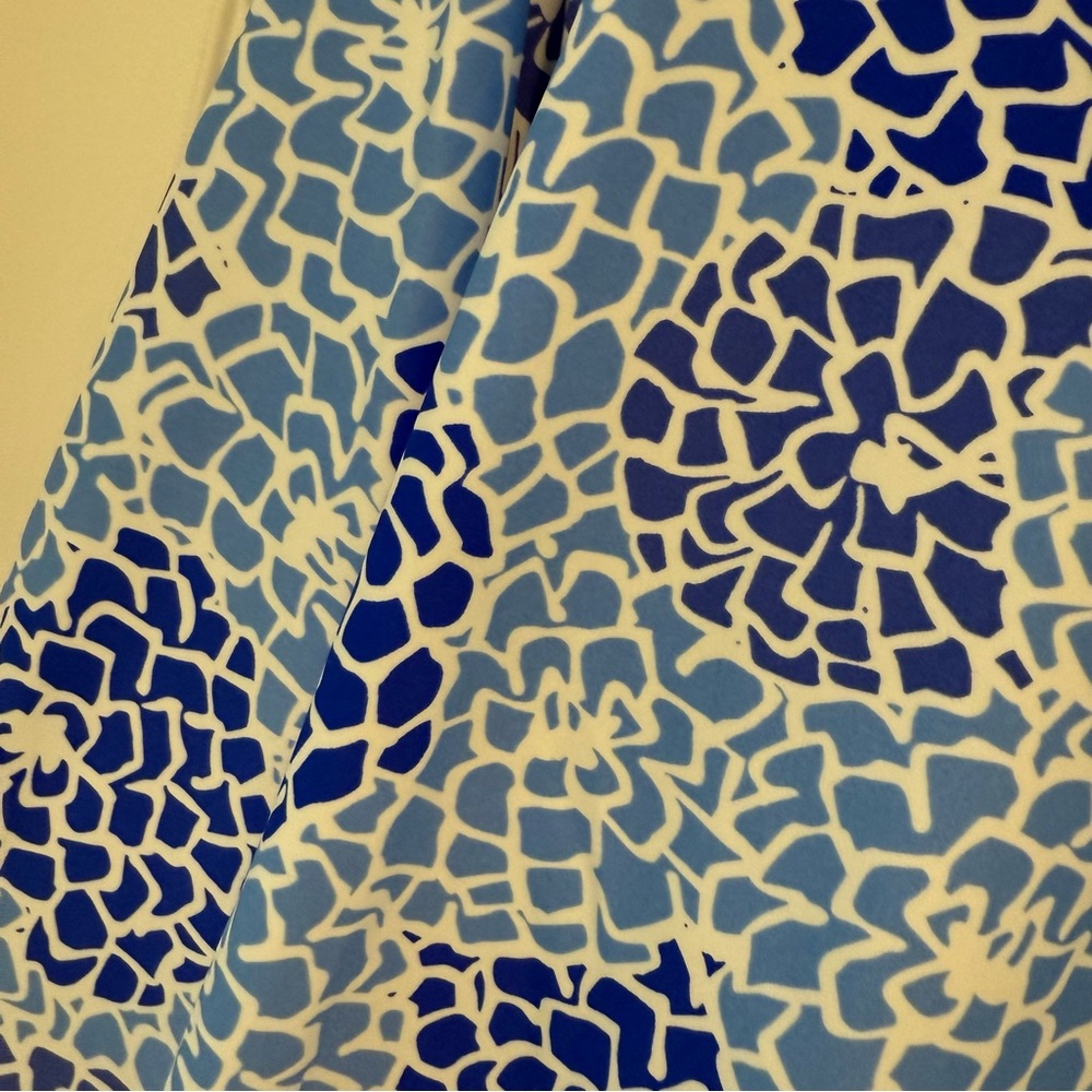 JUDE CONNALLY Blue Floral Mums the Word Mosaic print shift dress size L - Picture 4 of 4